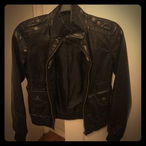 Black motorcycle jacket